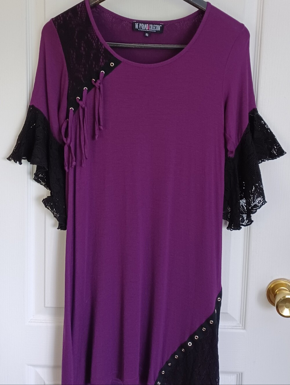 THE PYRAMID COLLECTION WHIMSIGOTH MICRO DRESS/LONGLINE TUNIC XS MADE IN USA